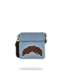Sprayground Denim Shark Messenger Sling