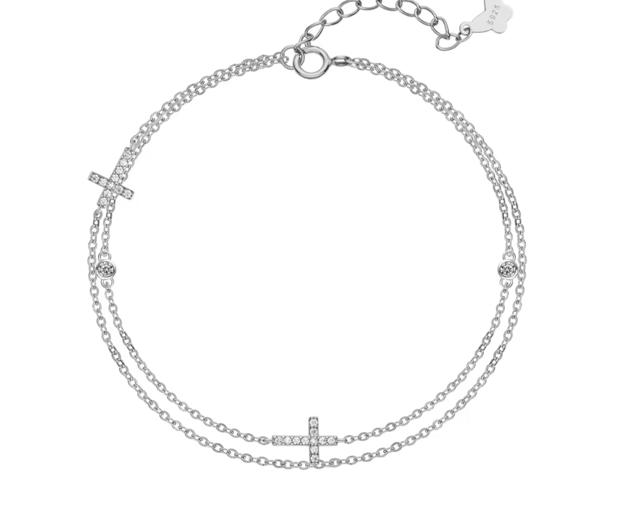 DAINTY CROSS BRACELET