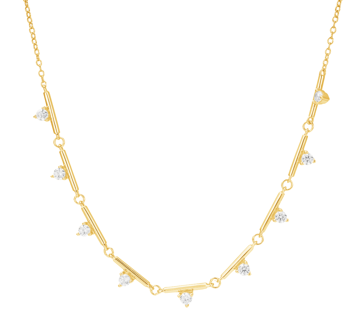 TRIANGLE BAR NECKLACE