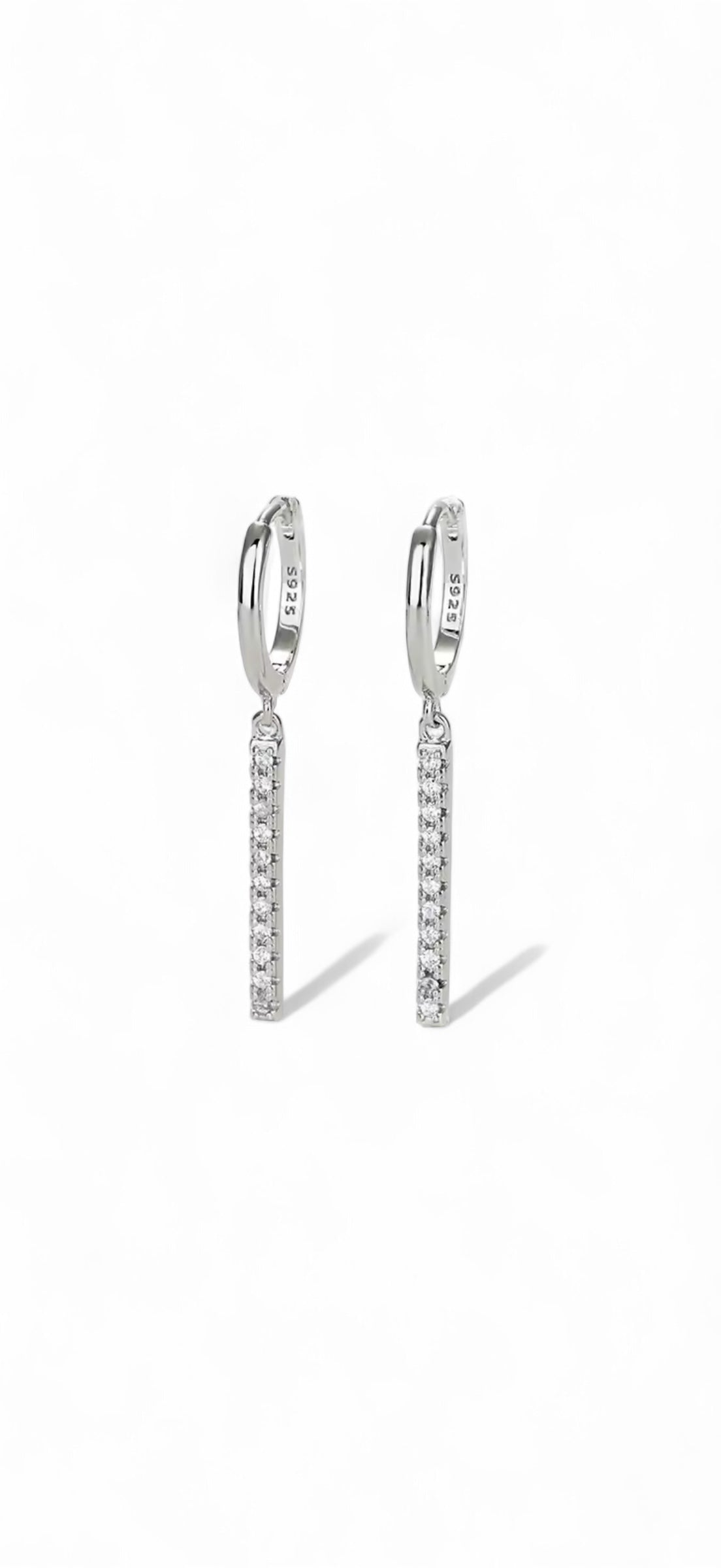 LONG ZIRCONIA EARRINGS