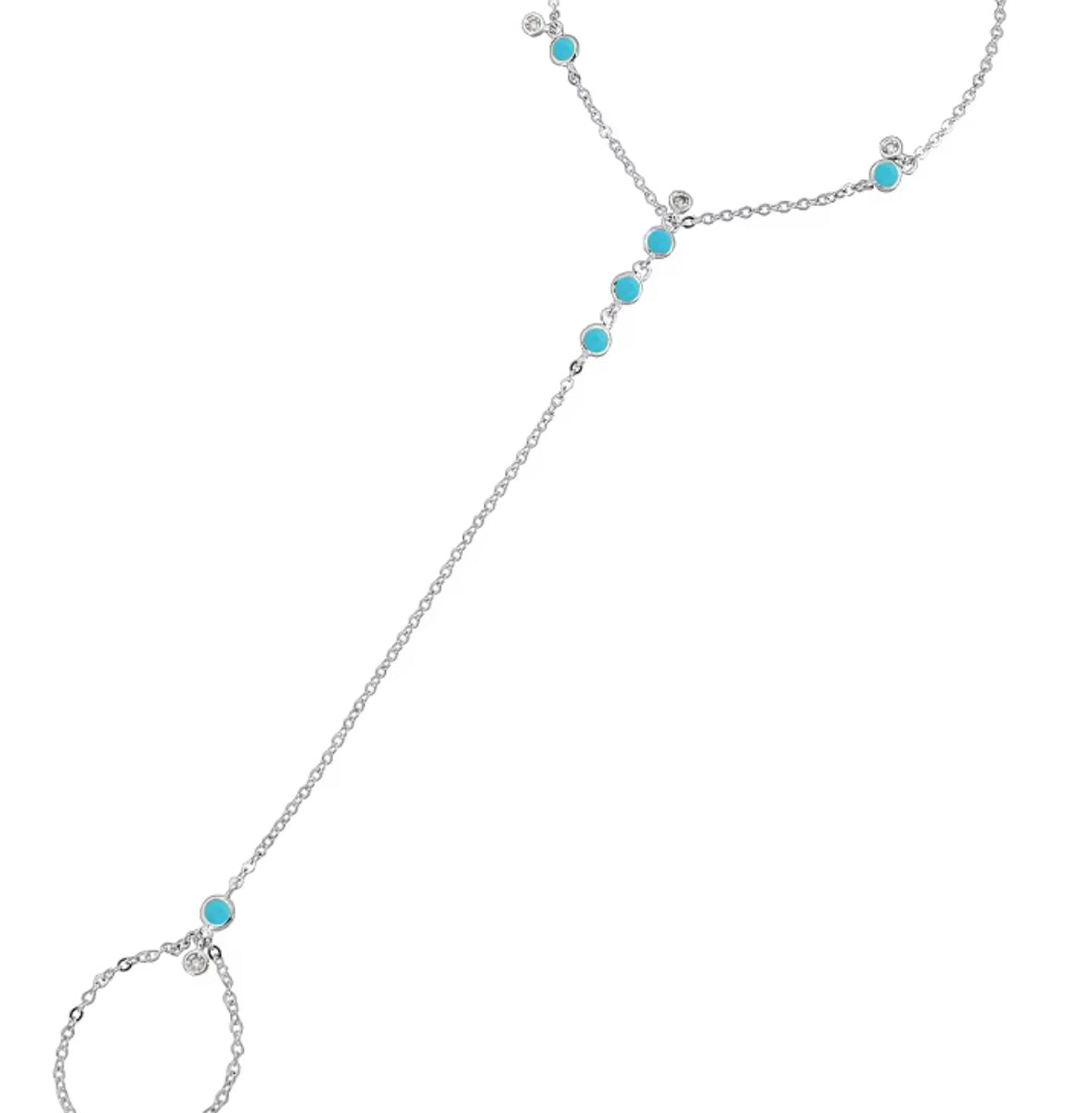 ZIRCONIA DAINTY HAND CHAIN