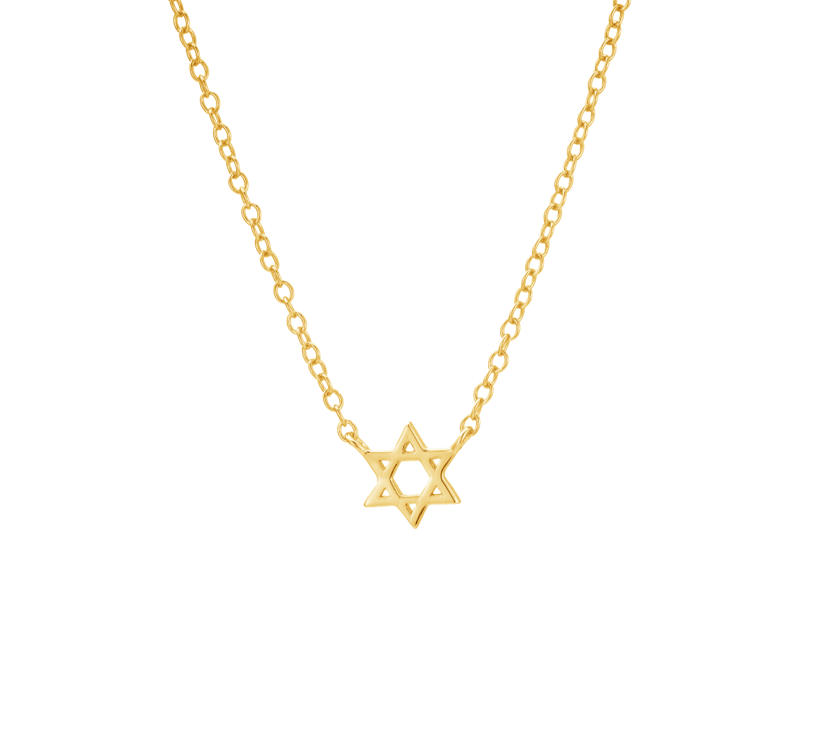 TINY JEWISH STAR NECKLACE