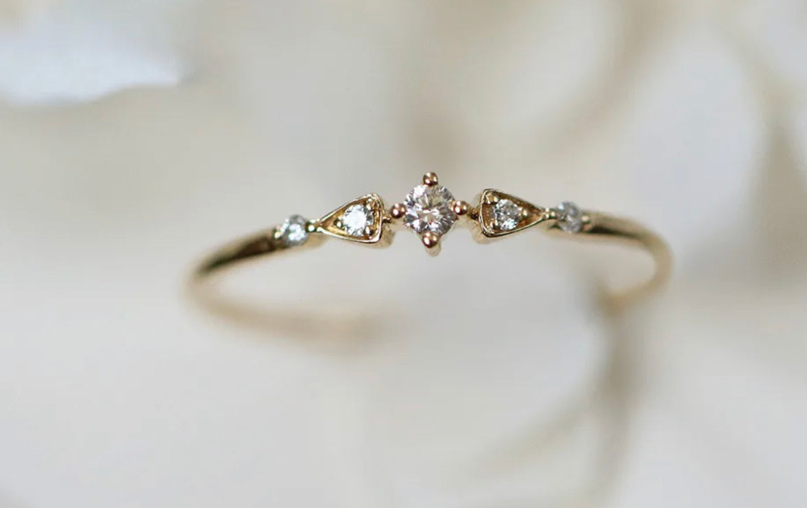 THREE CZ RING
