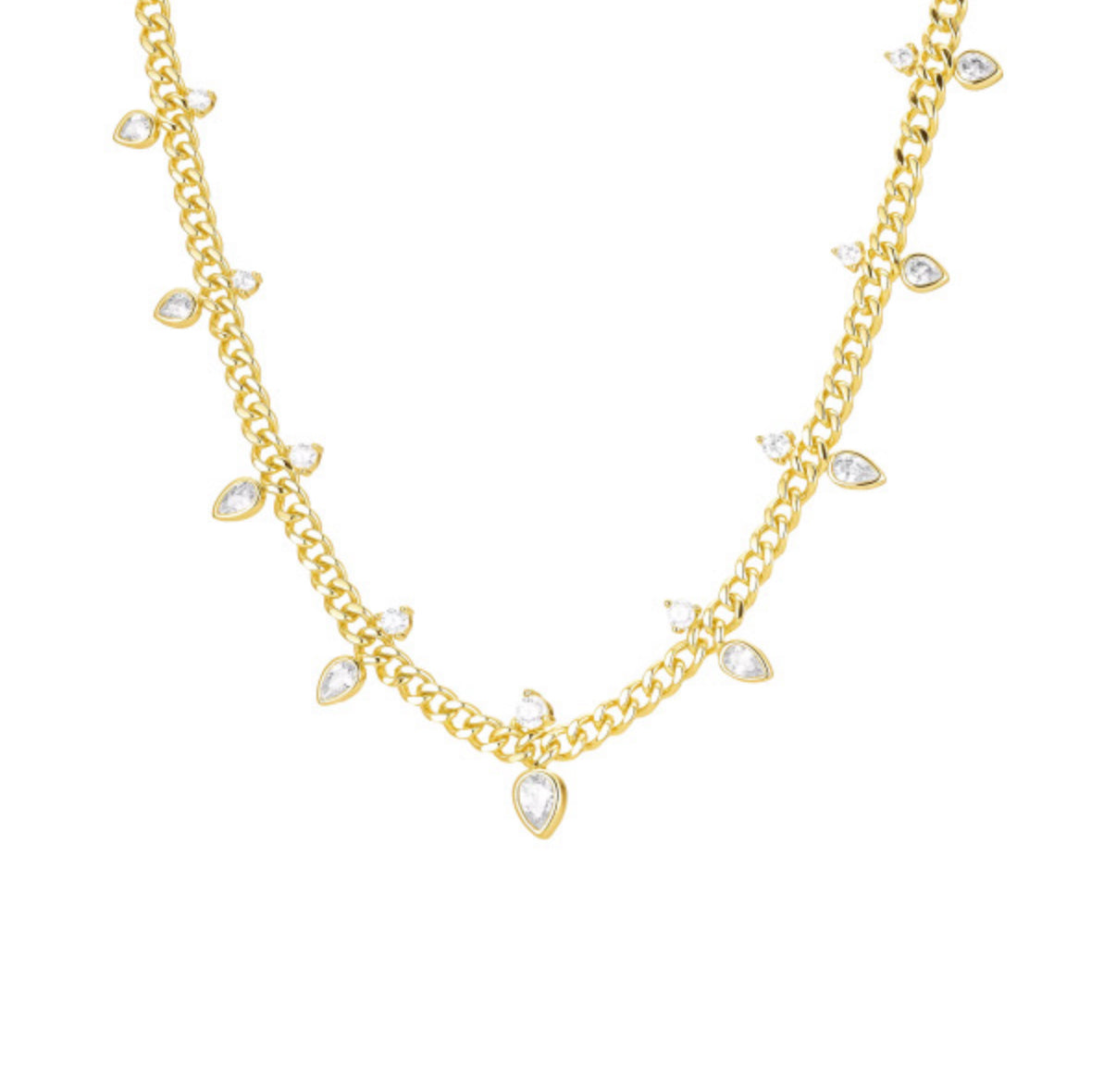 CURB CZ NECKLACE