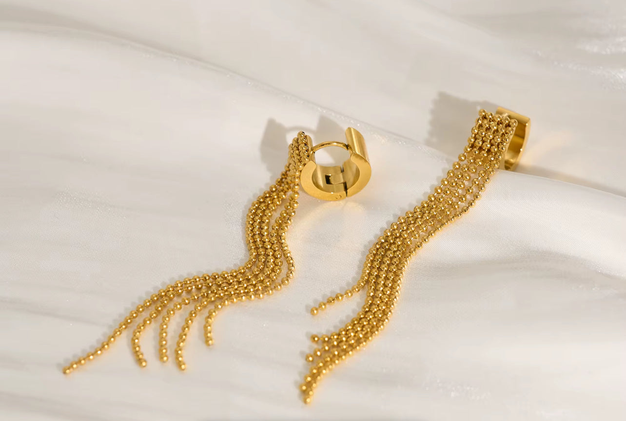 TASSEL LONG EARRINGS