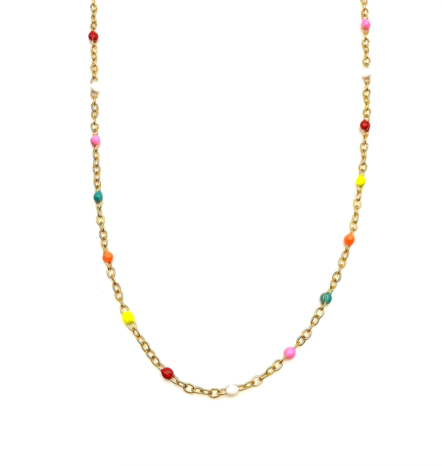 DAINTY-SUMMER BEADED NECKLACE