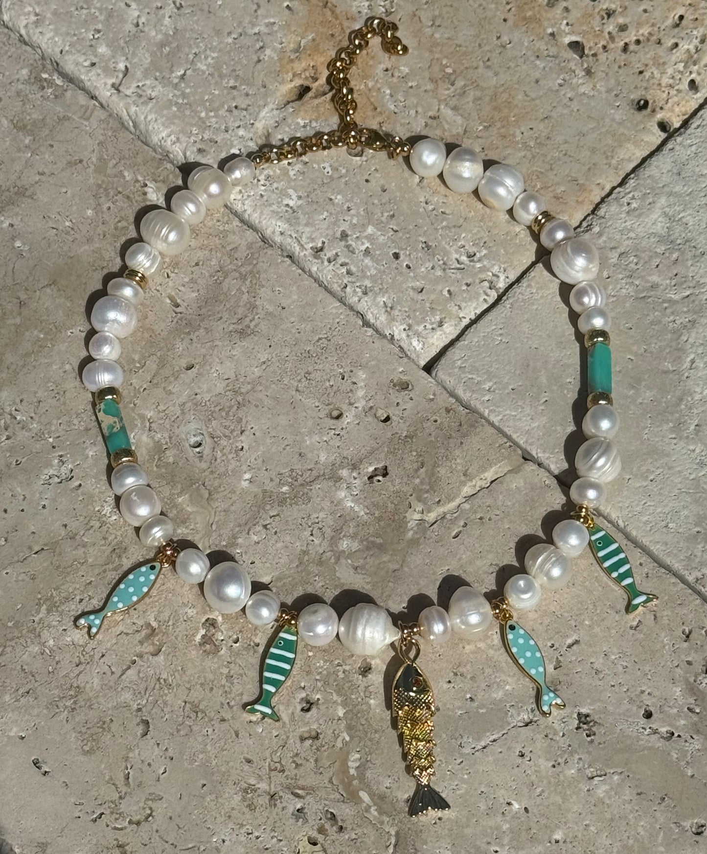 PEARL FISH NECKLACE