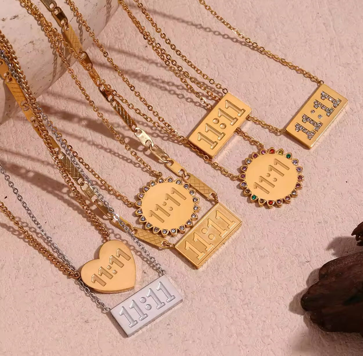 11:11 RECTANGLE NECKLACE