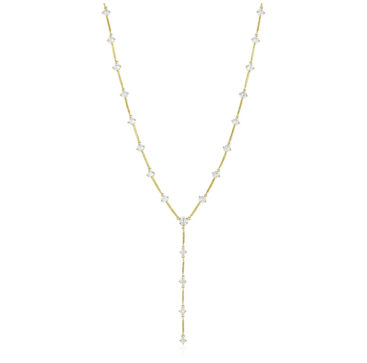 BAR CZ Y NECKLACE