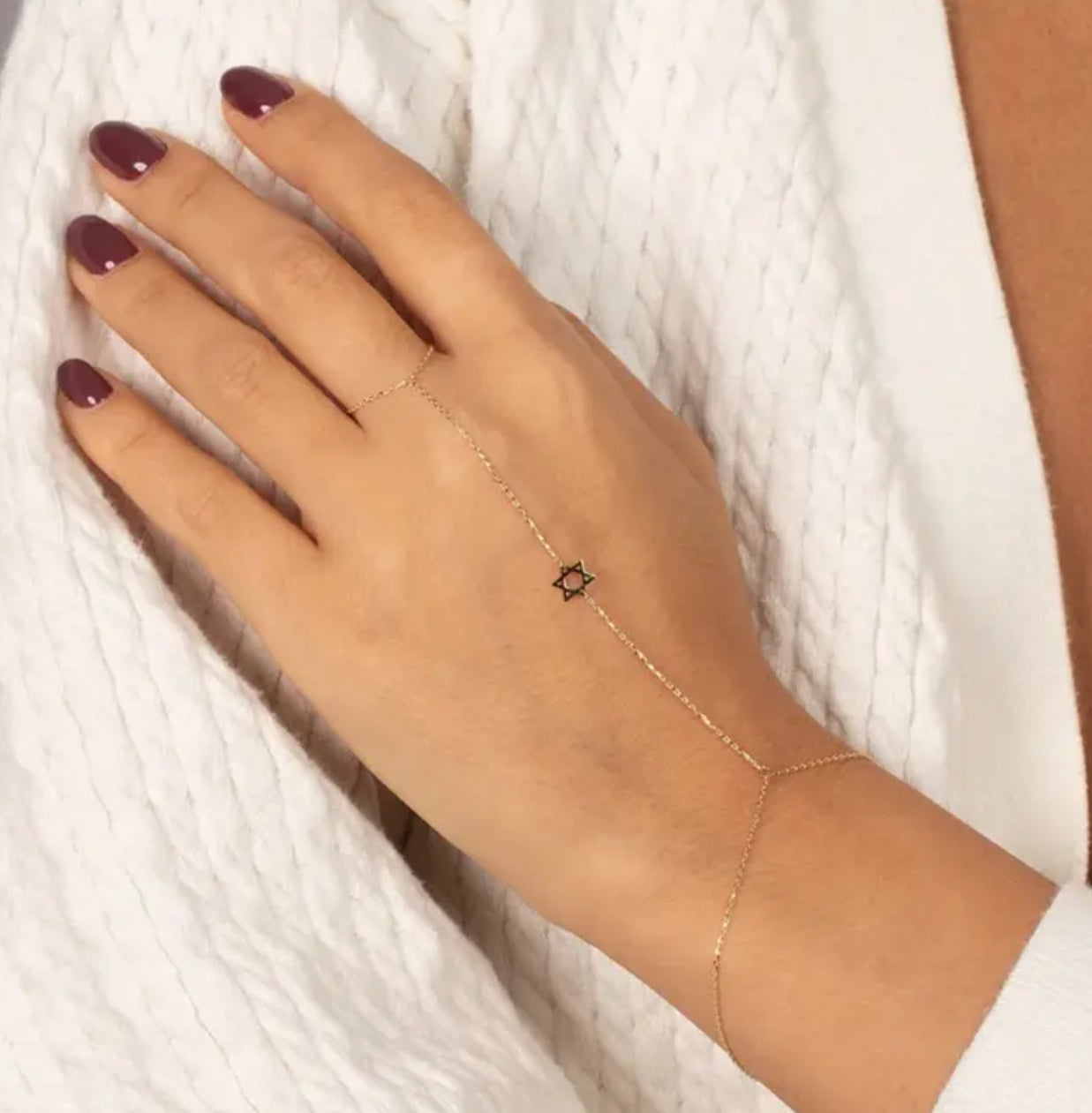 STAR DAVID HAND CHAIN