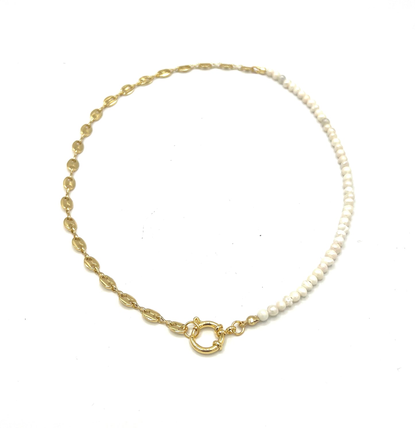 DAINTY CHAIN PEARL CHOKER