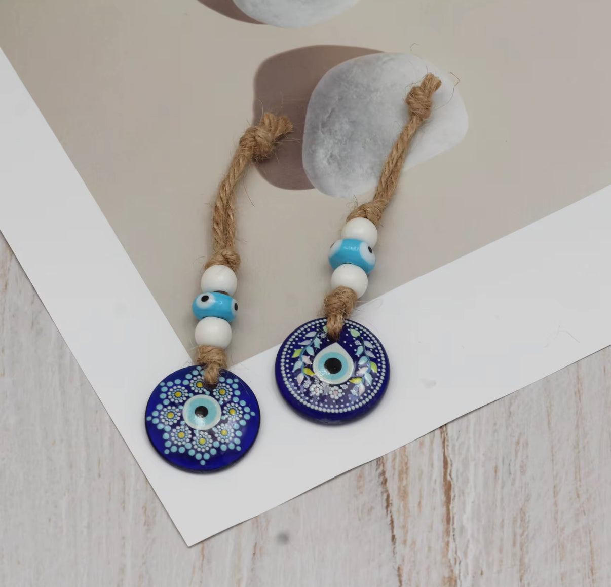 EVIL EYE GLASS WALL HANGING