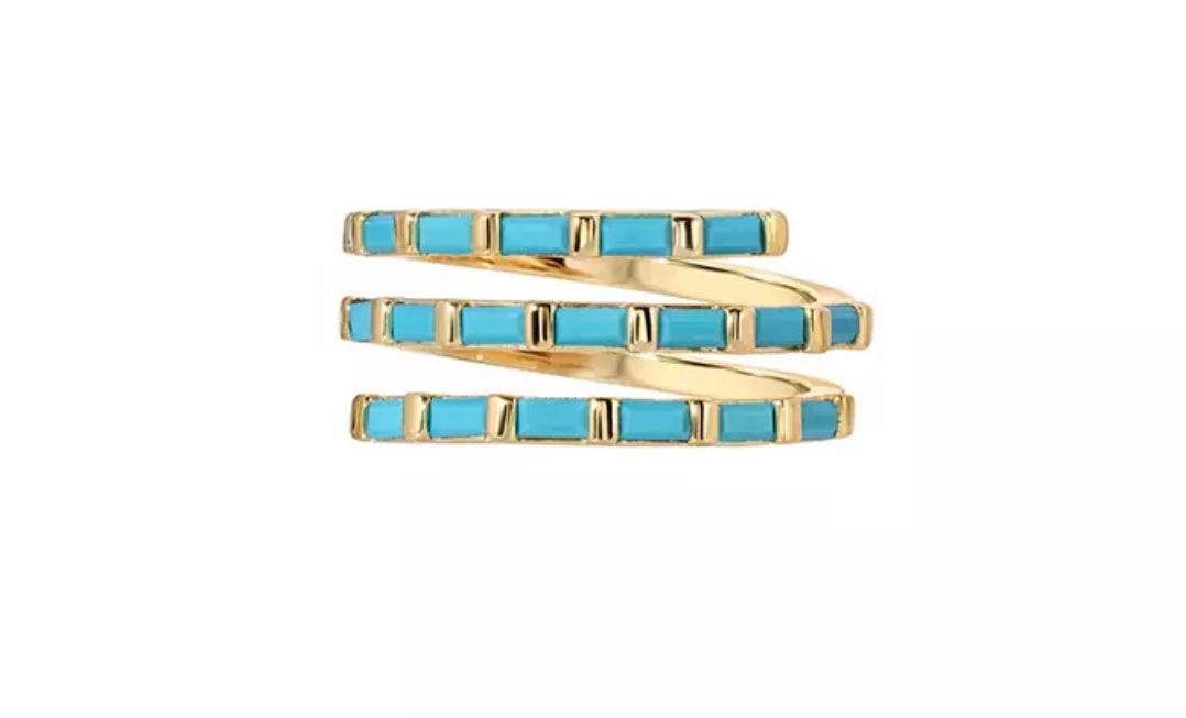 THREE LAYER ZIRCON RING