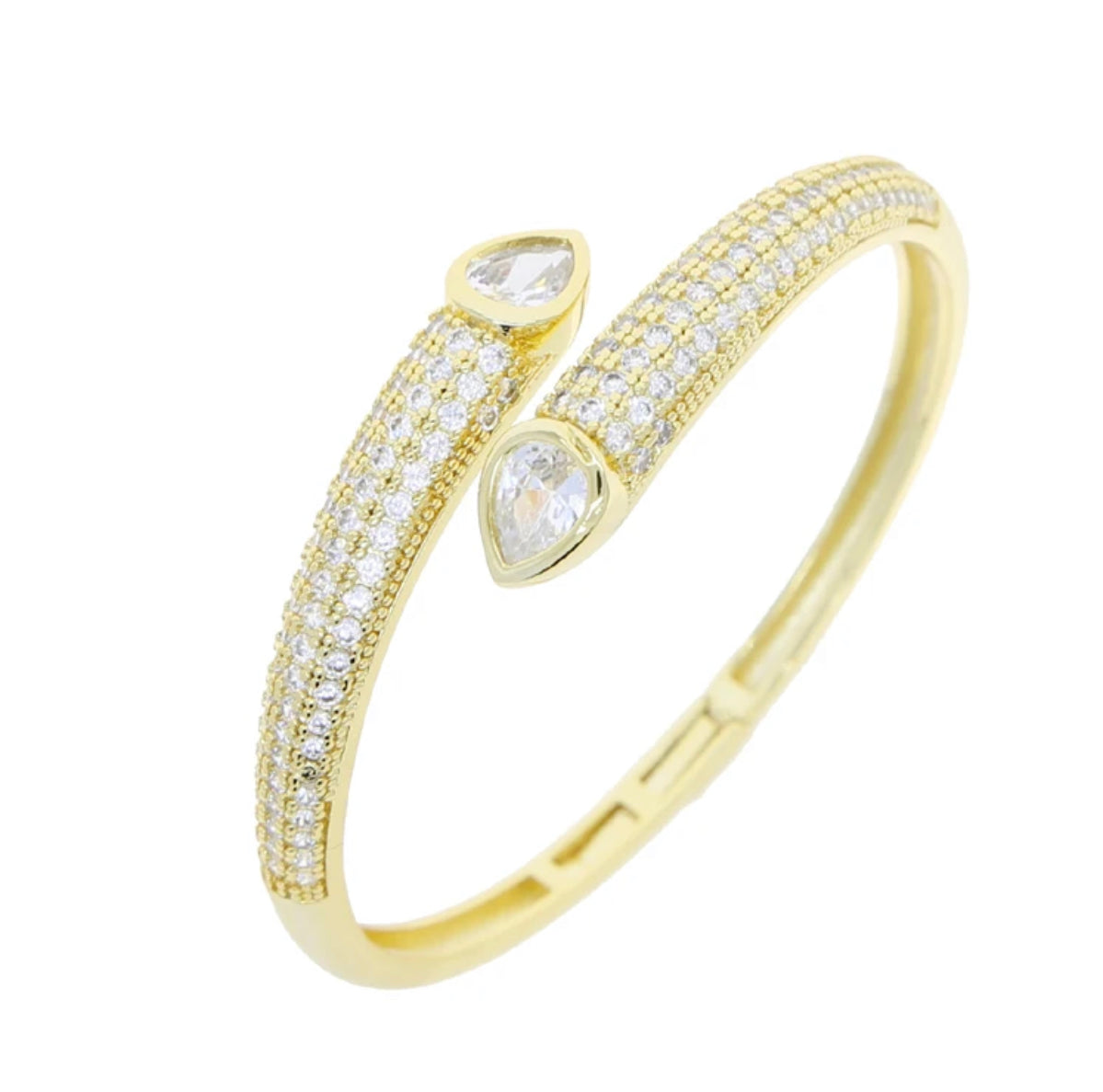 TEARDROP MICRO PAVE CUFF