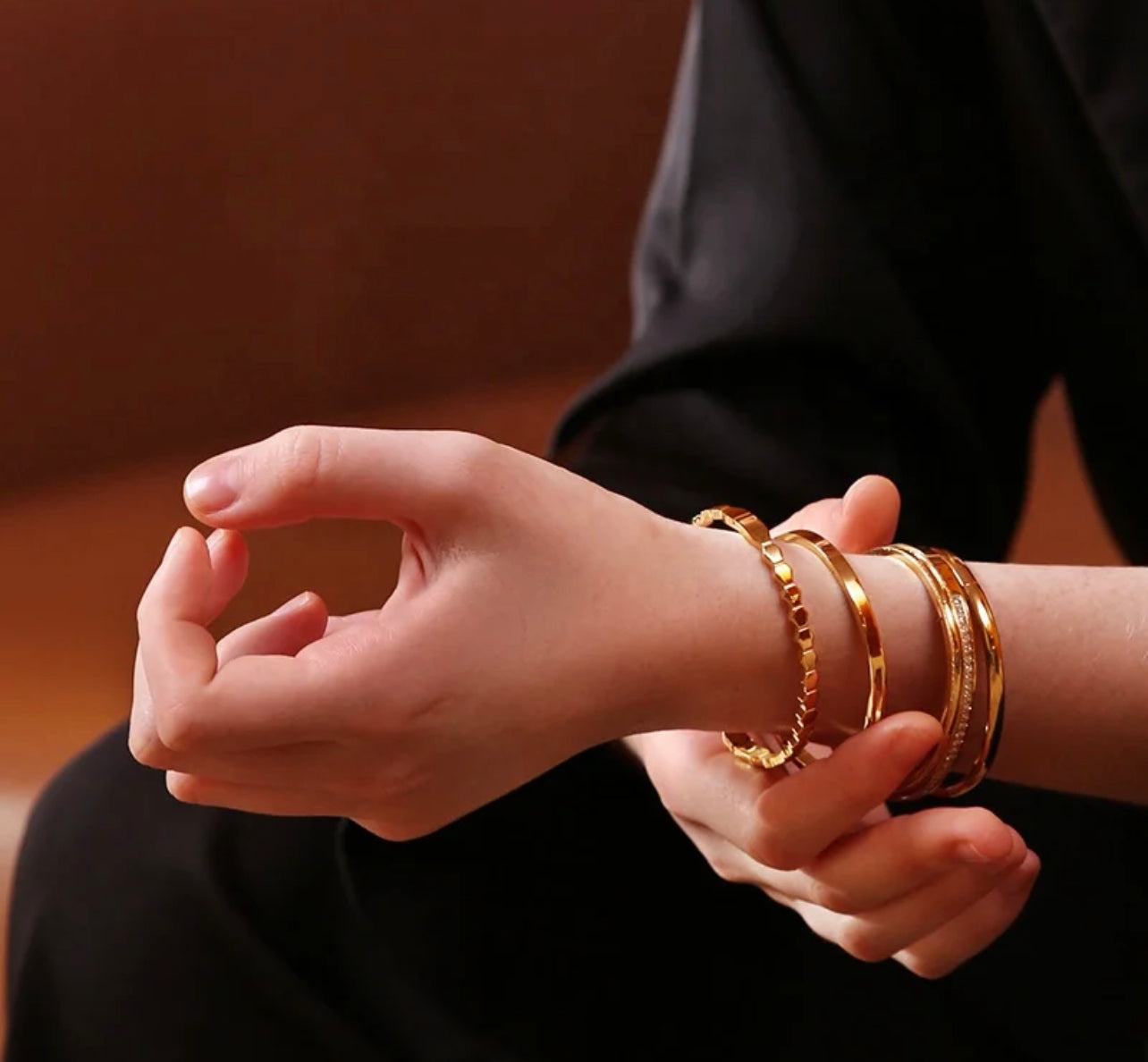 HEXAGON CUFF BRACELET