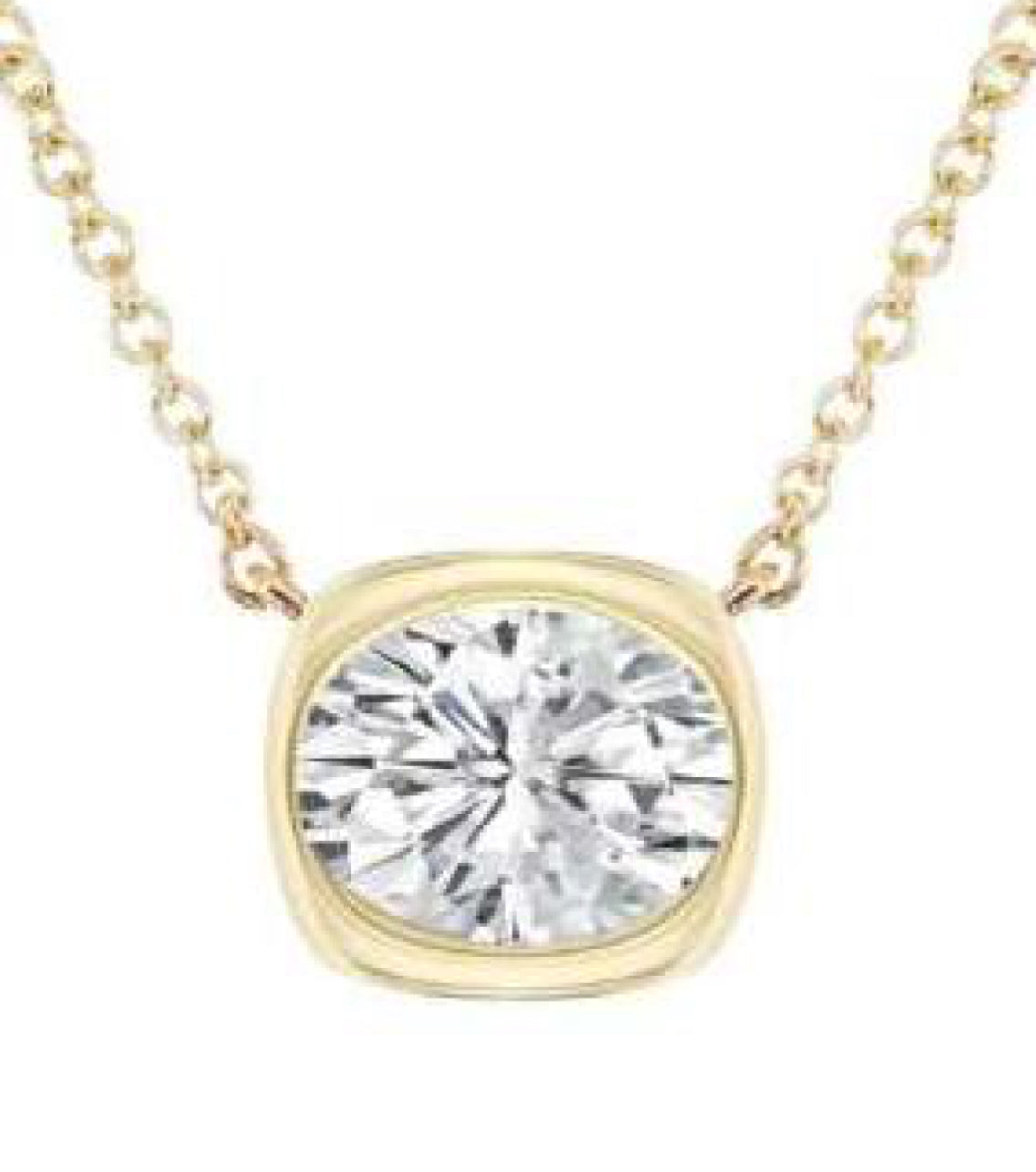 DAINTY LARGE CZ NECKLACE