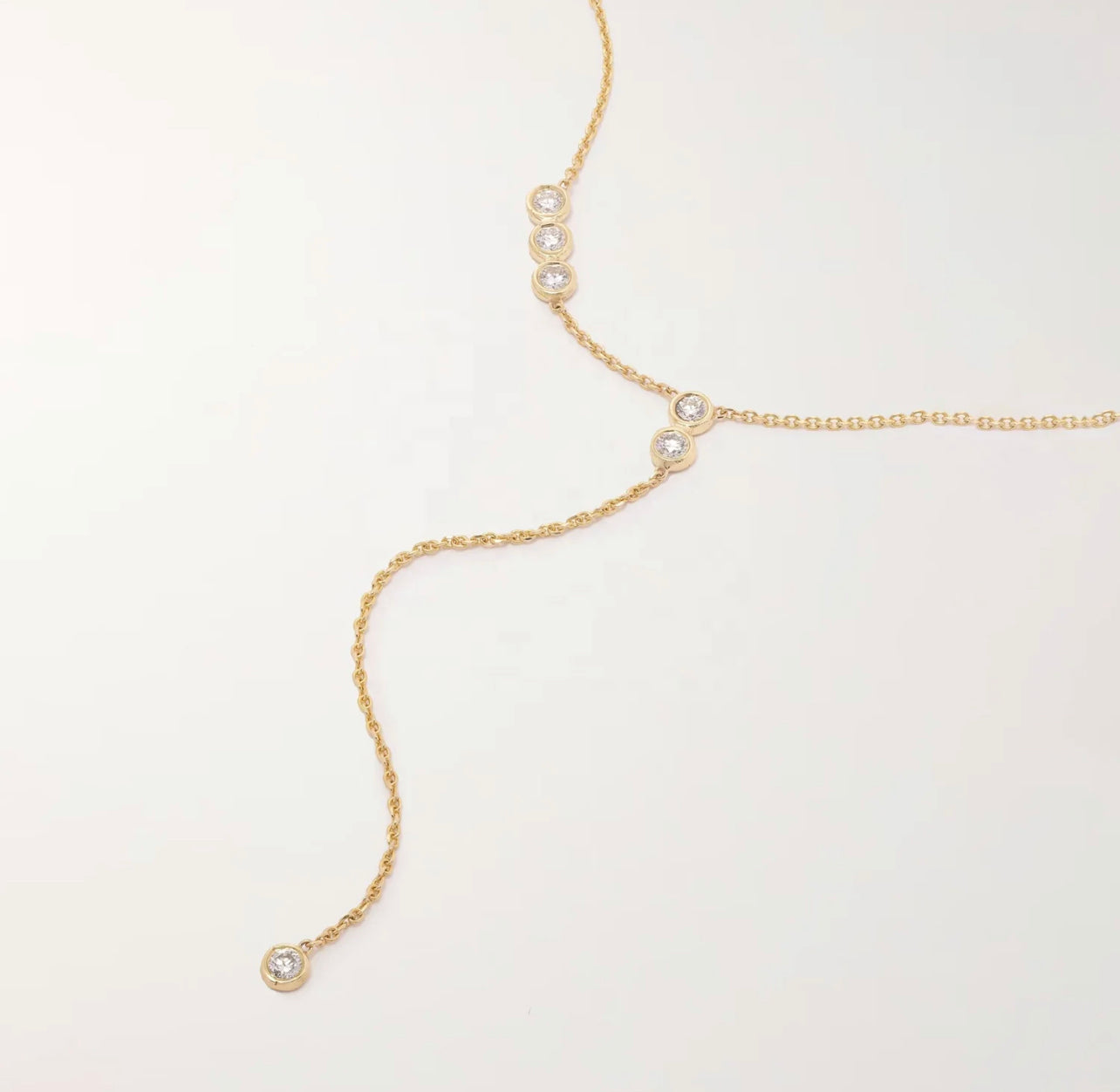 LONG CZ Y NECKLACE