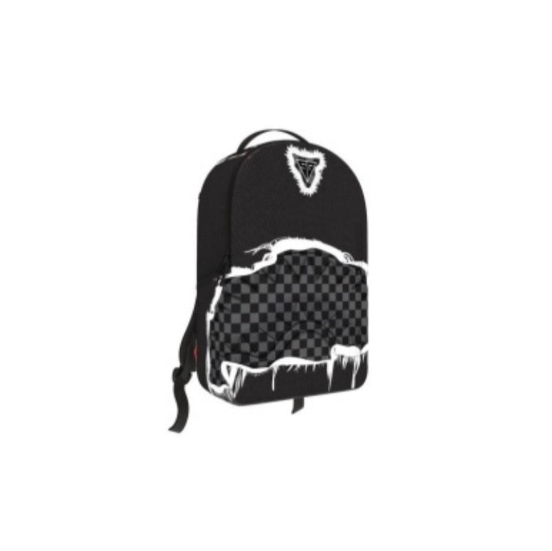 BLACK DENIM TEAR SHARK BACKPACK