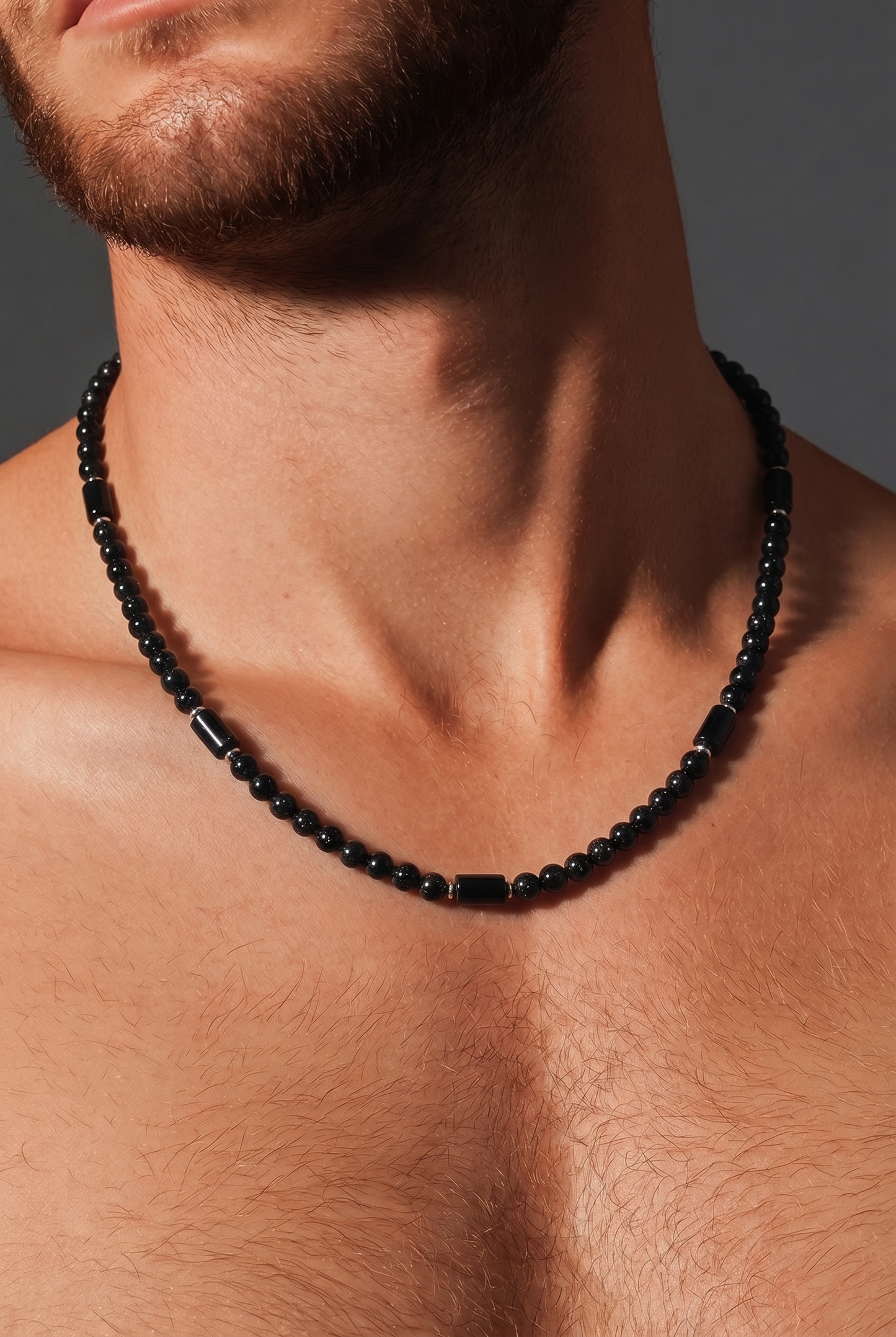LONG BEADED NECKLACE