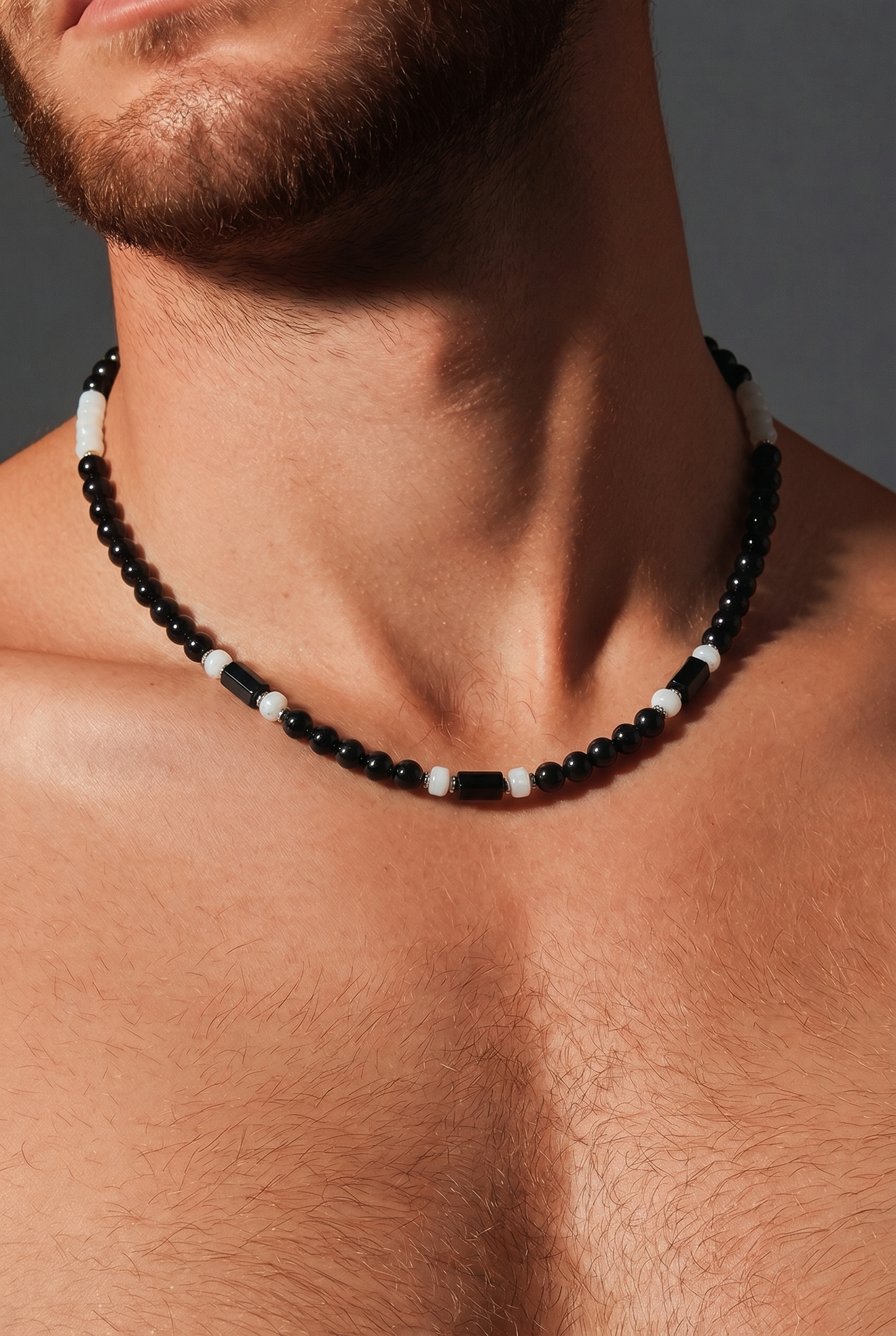 LONG BEADED NECKLACE