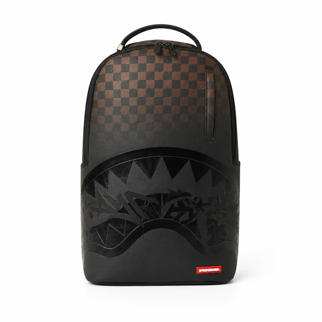 BROWN CHECK GHOST DRIP BACKPACK