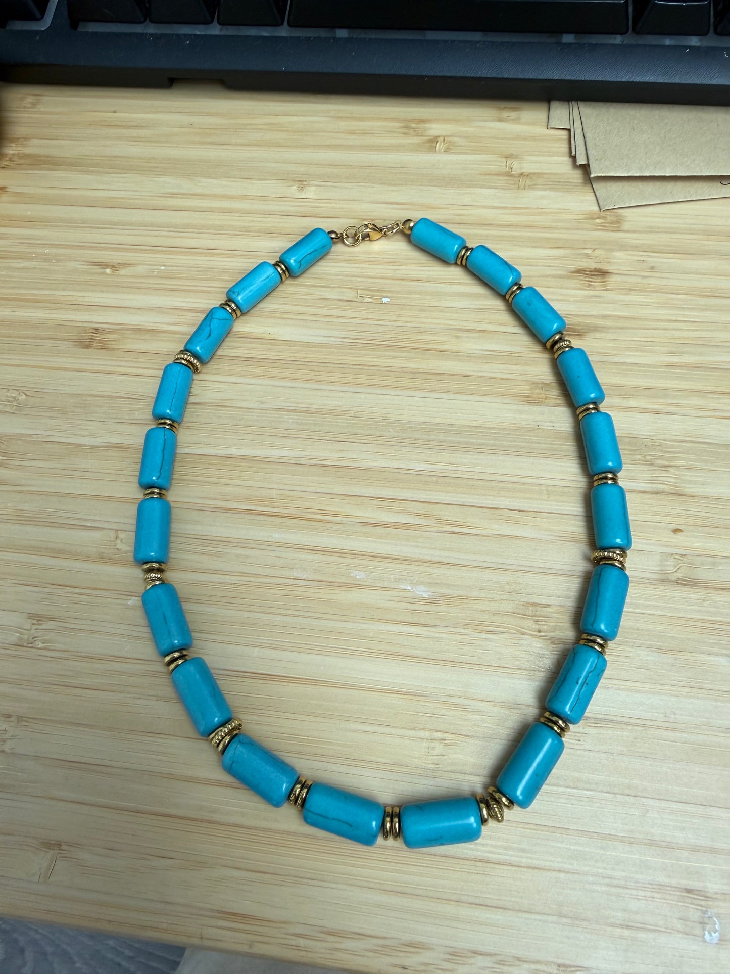 TURQUOISE BEADED