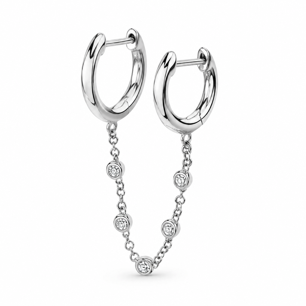 DOUBLE CZ HOOP