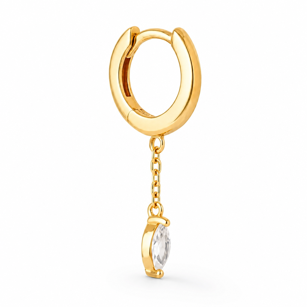 OVAL CHAIN HOOP