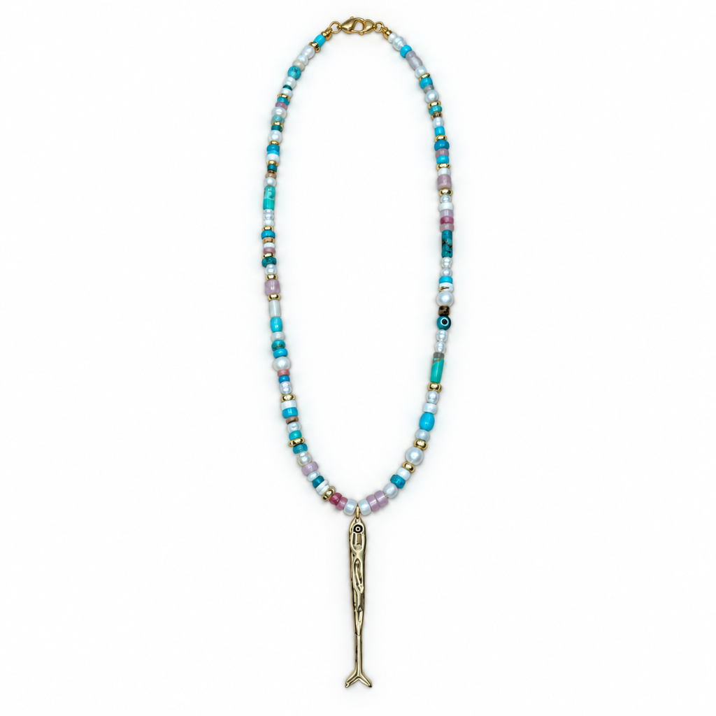 FISH BEADED NECKLACE
