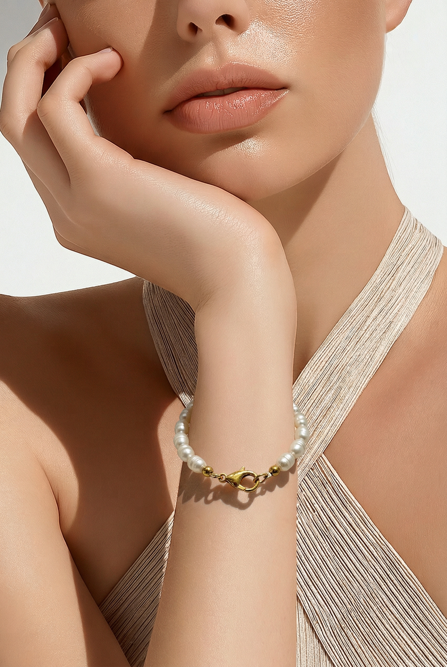 PAPERCLIP PEARL BRACELET