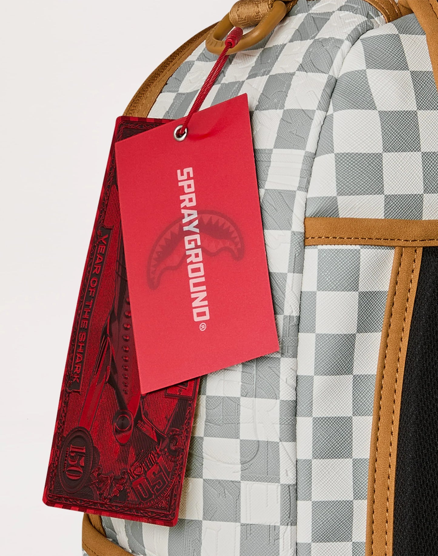 SPRAYGROUND GRAFFITI EMBOSSED CHECK BACKPACK