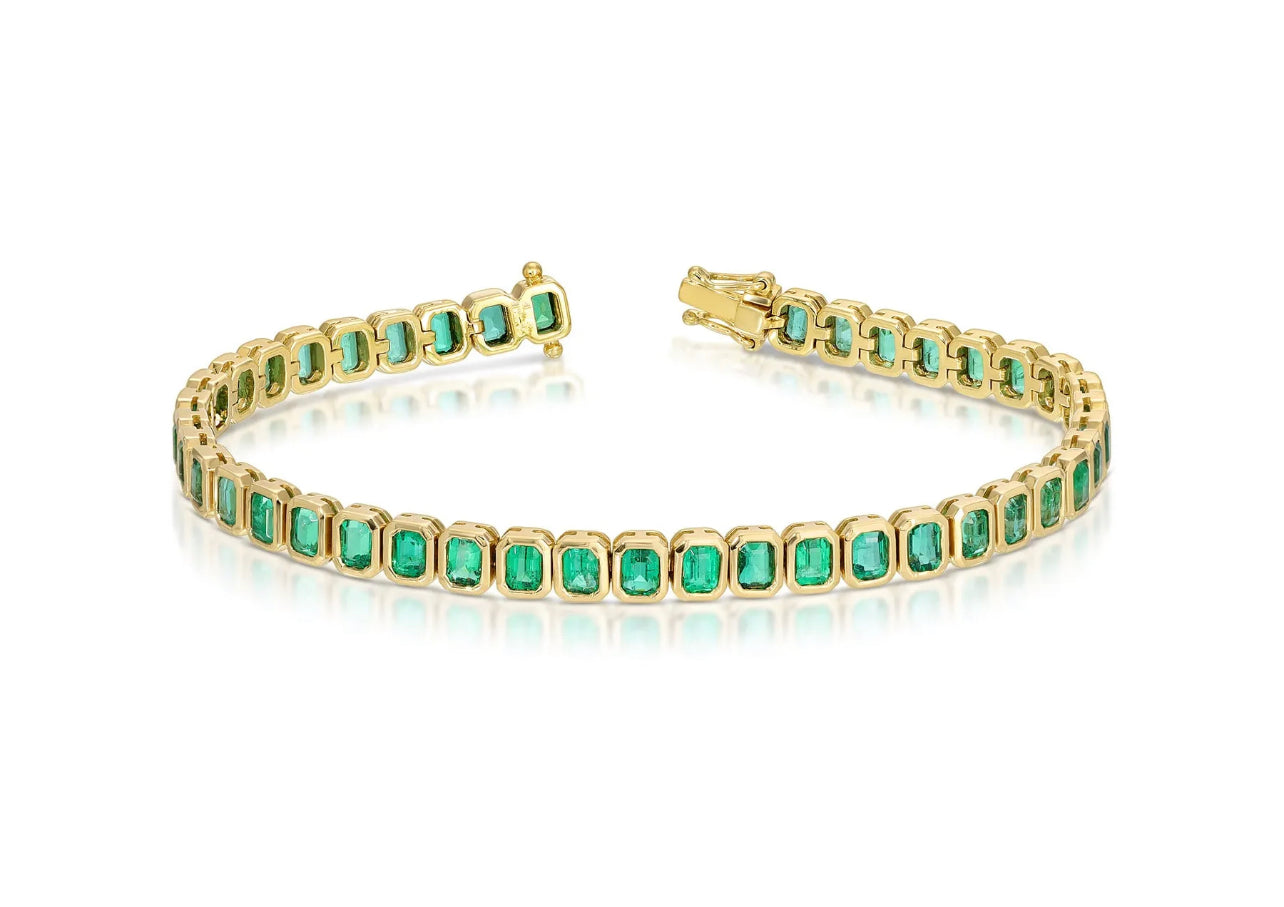EMERALD SQUARE TENNIS BRACELET