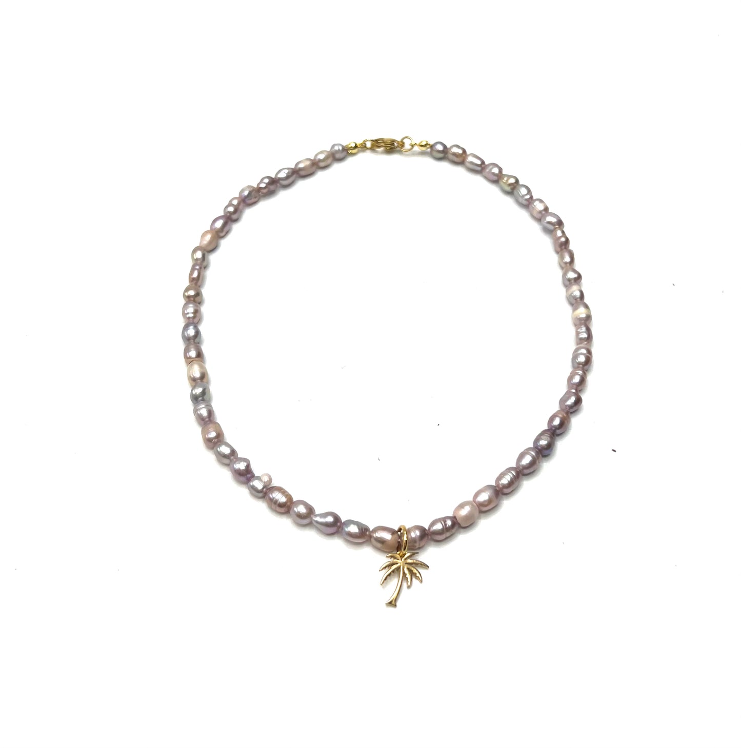 PALM TREE PEARL CHOKER