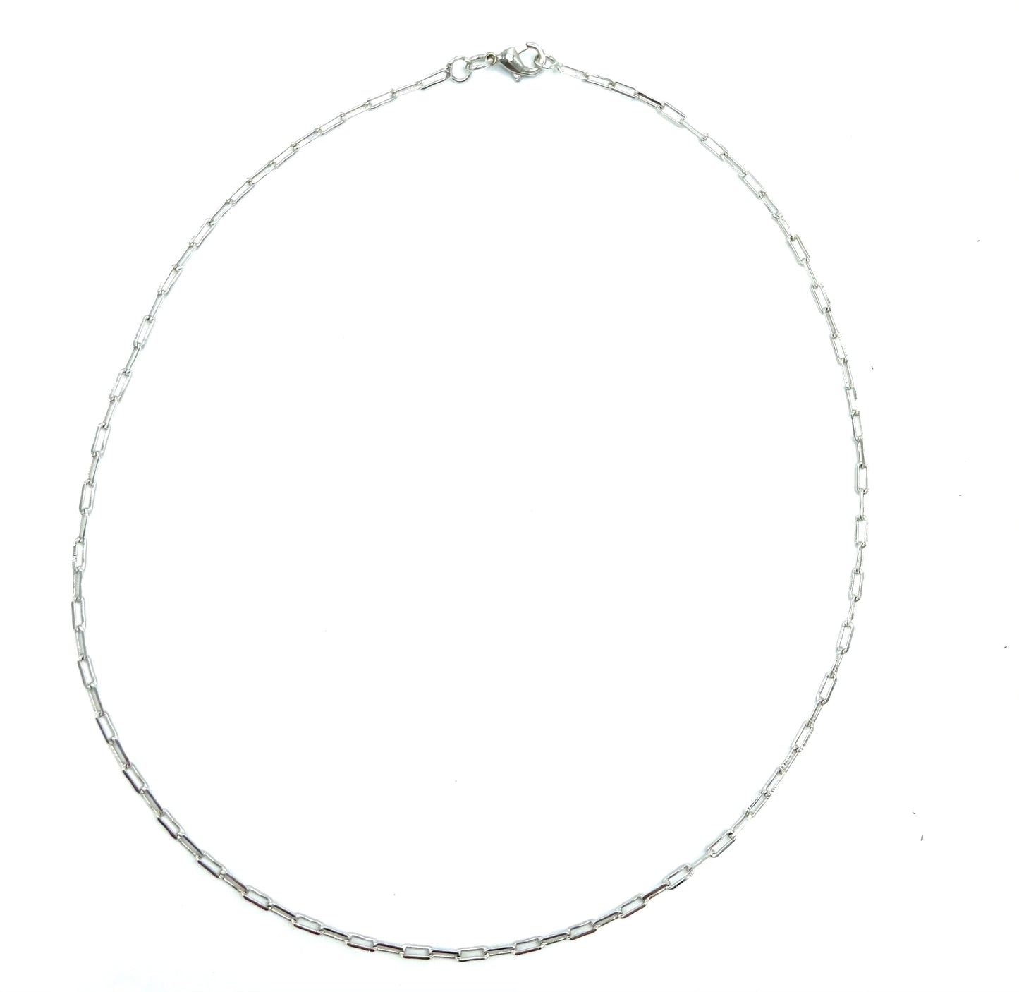 THIN PAPERCLIP NECKLACE-Lenozella