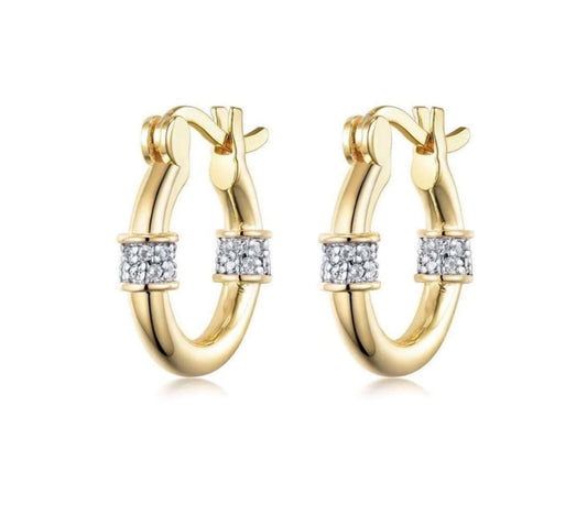 SMALL CZ HOOPS