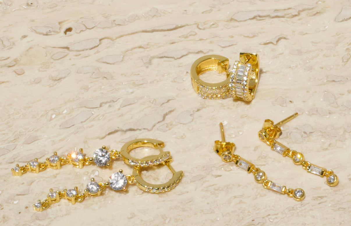 HOOP CZ EARRINGS
