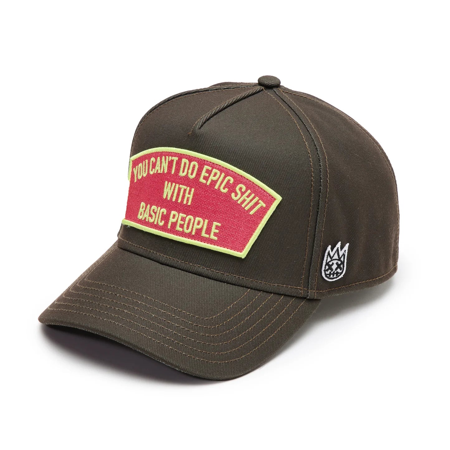 Cult's Epic Shit Denim Trucker Hat in Blue Denim