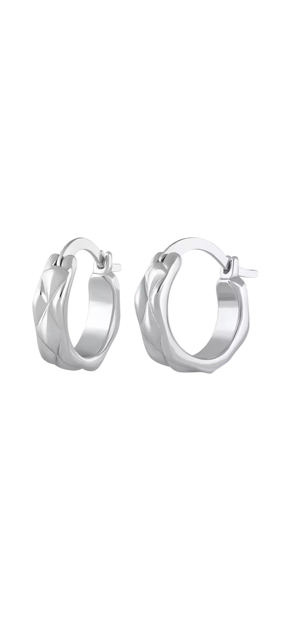 SMALL TEXTURED HOOPS