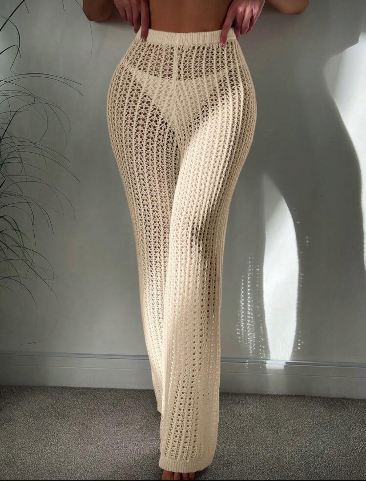KNITTED BEACH PANTS