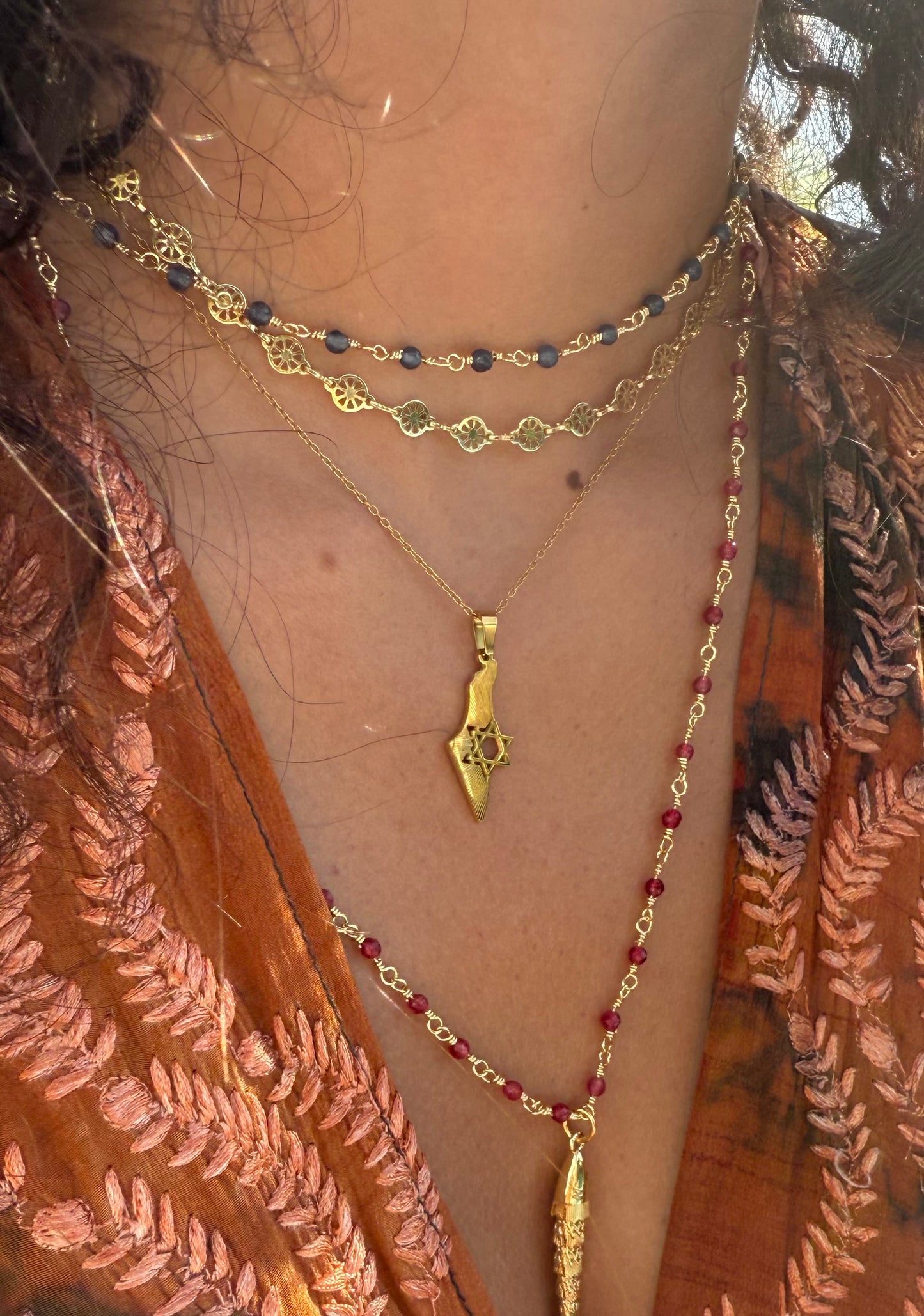 WHEEL CHARM CHOKER