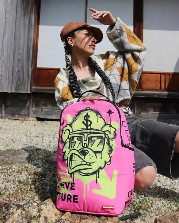 MONEY BEAR GRAFFITI BACKPACK