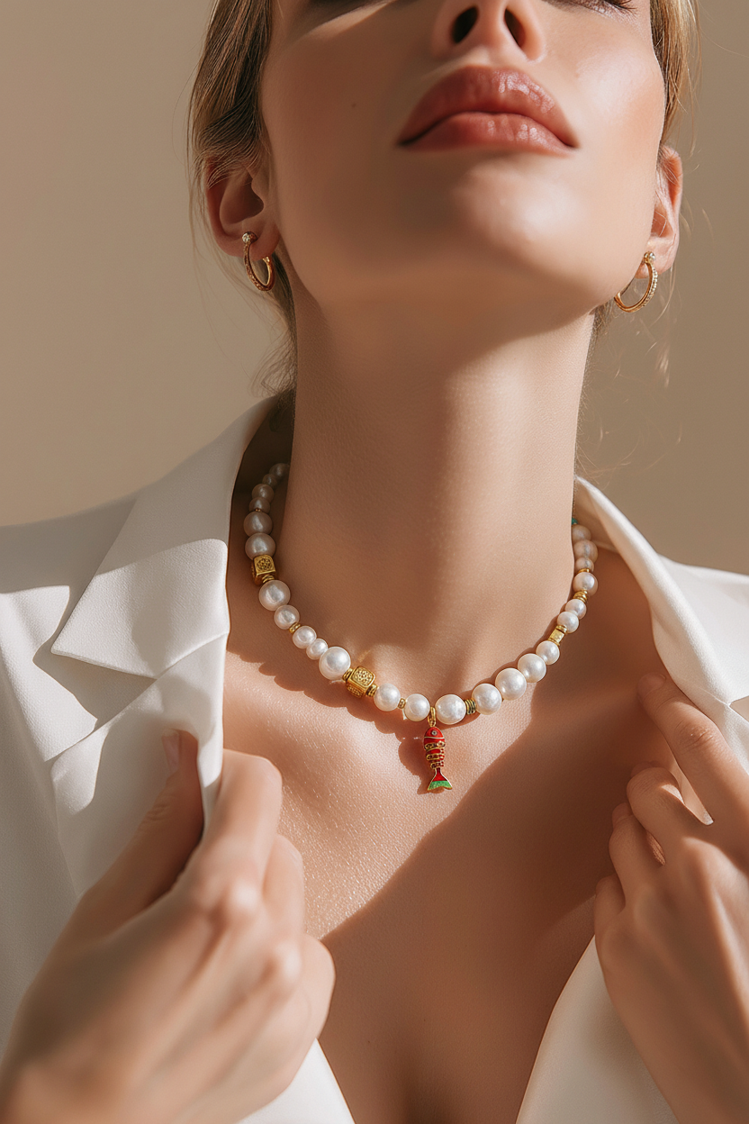 EYE PEARL NECKLACE