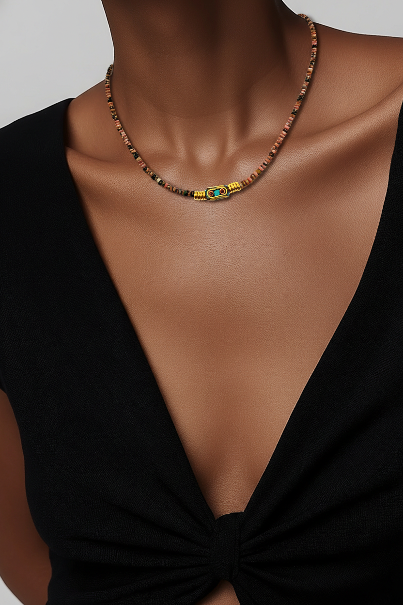 NATURAL BEADED NECKLACE