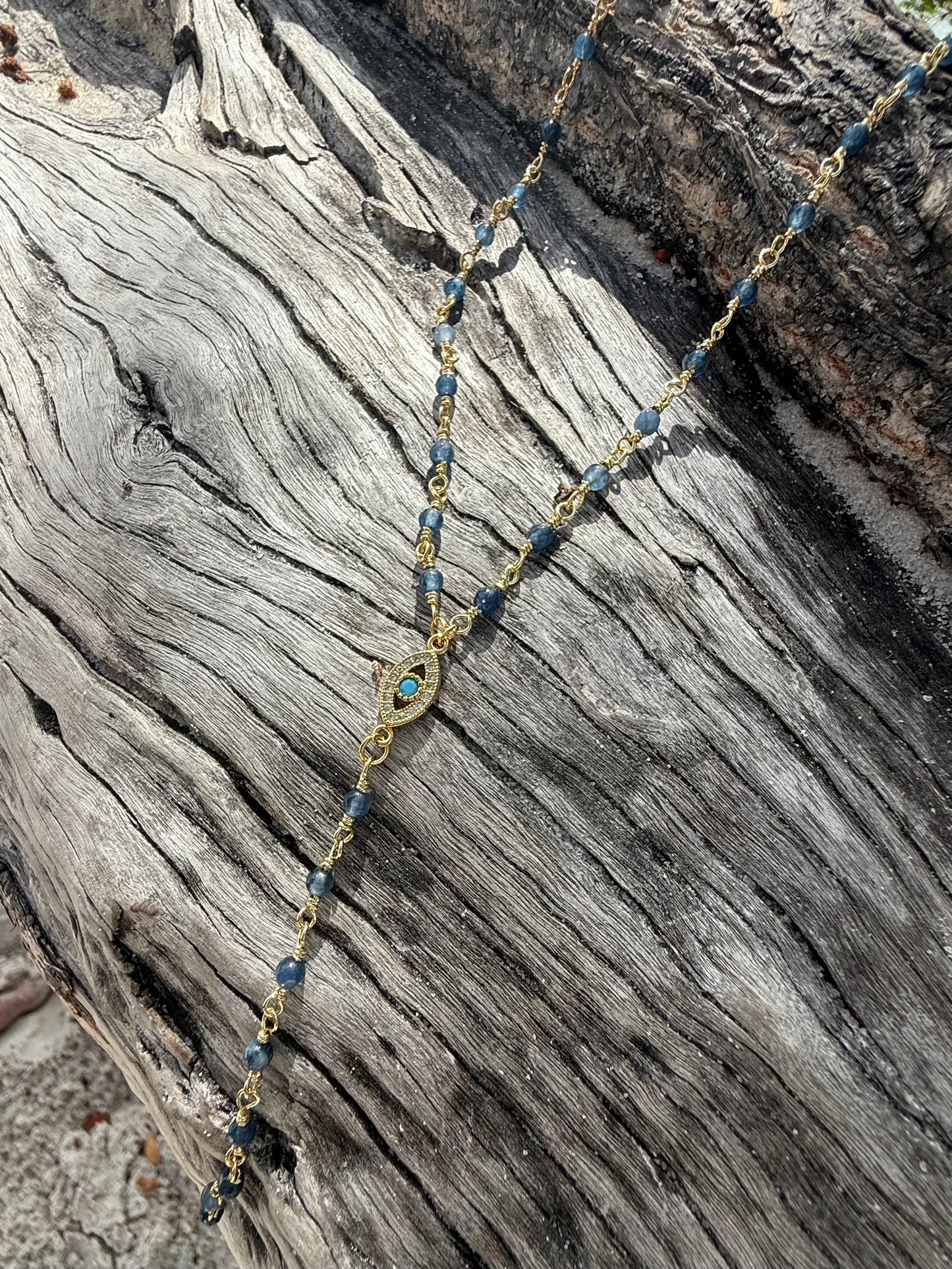 BEADED EYE NECKLACE