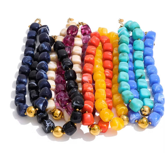 CHUNKY RESIN NECKLACE