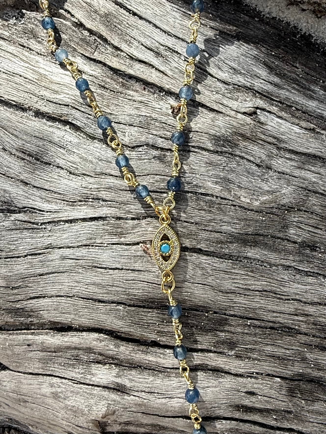 BEADED EYE NECKLACE