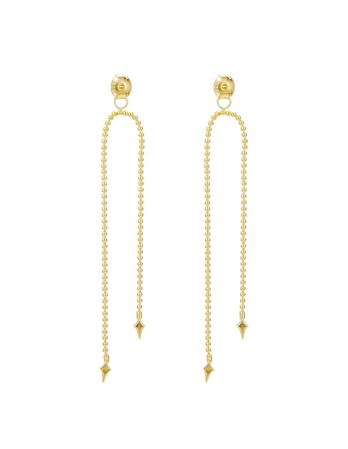 SINGLE BACK CHAIN EARRING