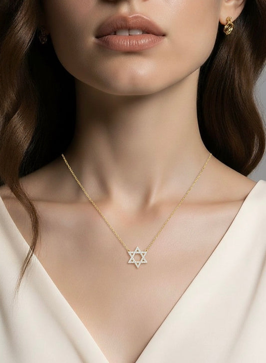 JEWISH STAR NECKLACE