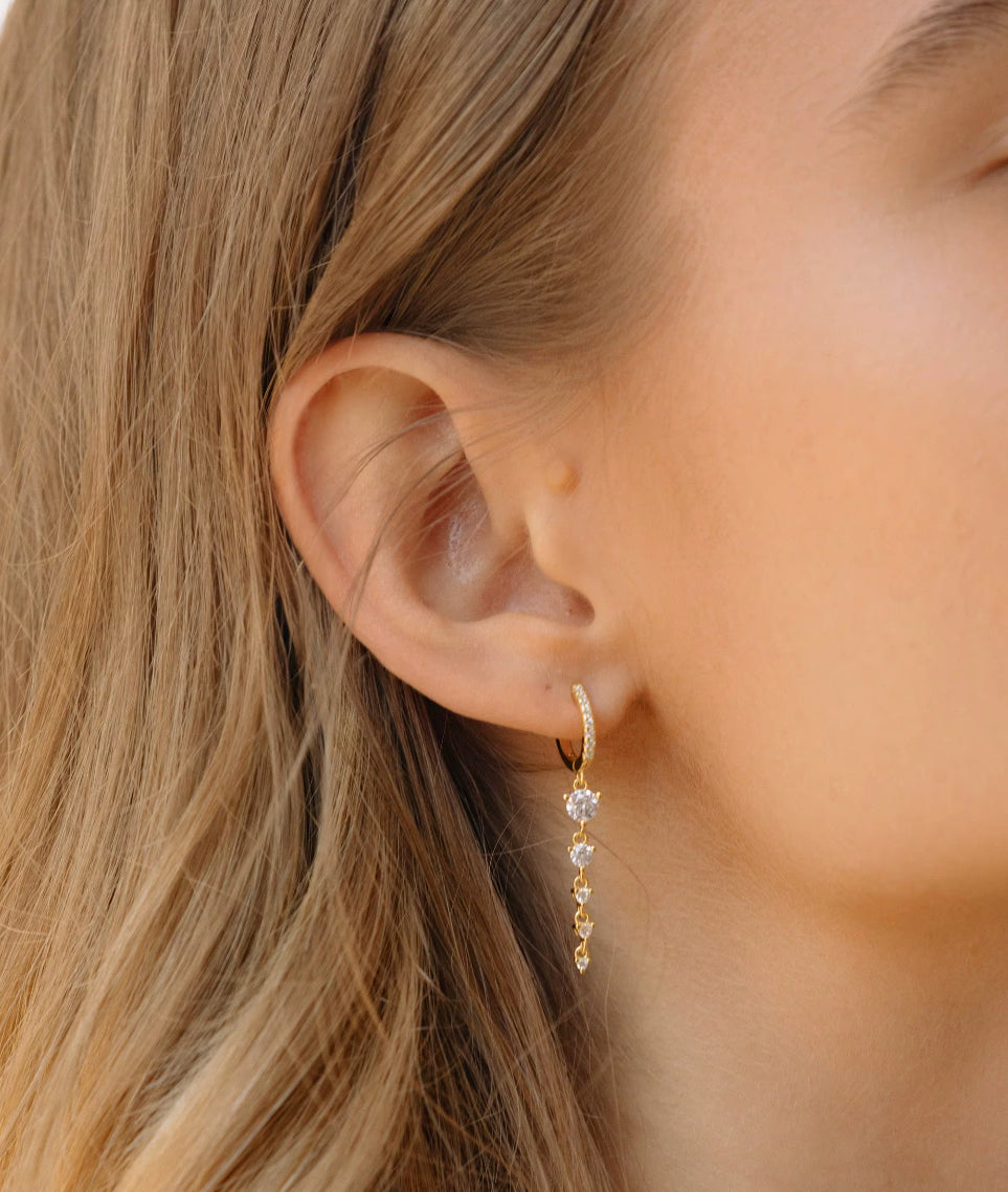 HOOP CZ EARRINGS