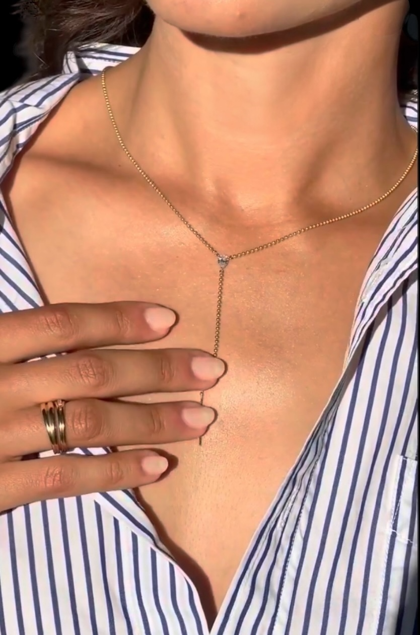 FLOATING Y  NECKLACE
